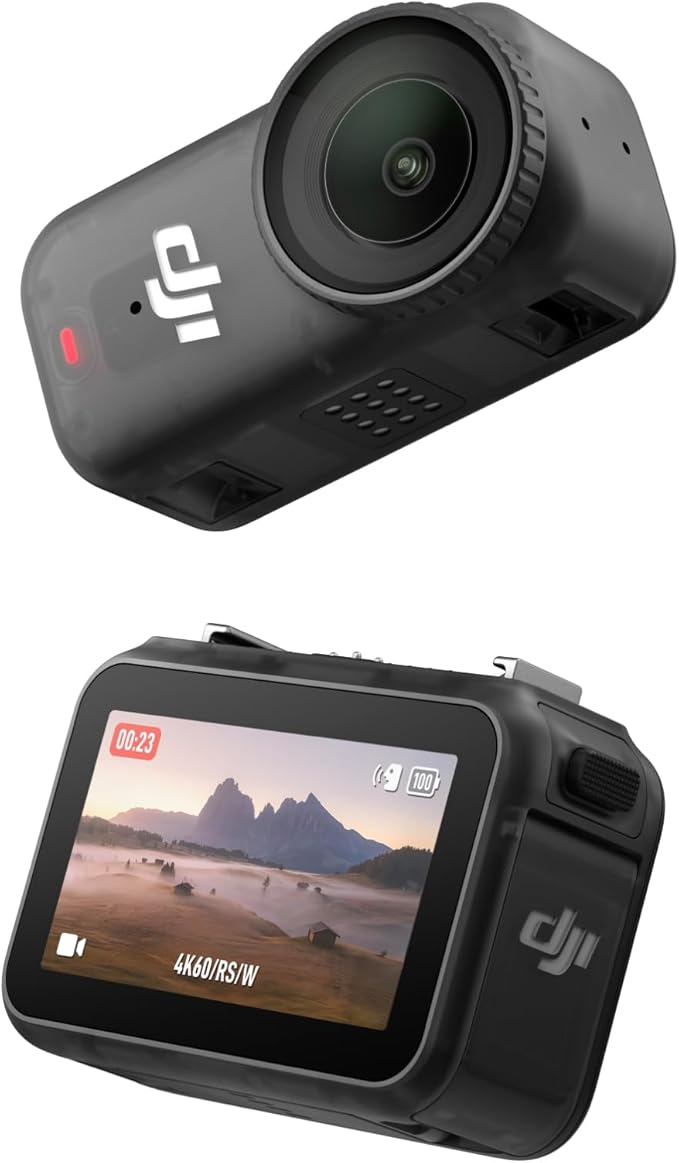 DJI Osmo Nano Bundle Standard (64 Go) - Petite caméra vlog 4K/60 IPS avec capteur 1/1,3″, vidéo FOV Large 143°, 200 Min d'enregistrement, caméra POV magnétique 4K pour Le Sport, Le vlog